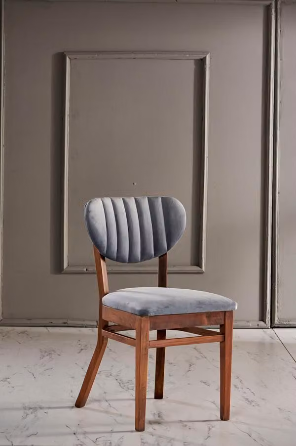 Stuhl Esszimmerstuhl Designer Textil Stühle Holz Luxus Esszimmerstühle