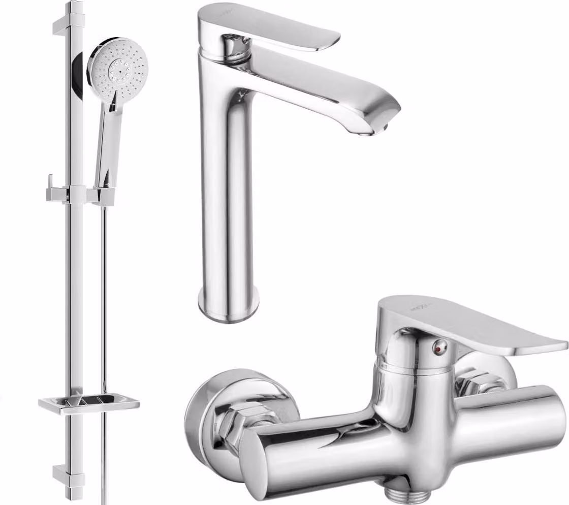 Mexen Pecos DQ40 set doccia, cromato - 72714DQ40-00
