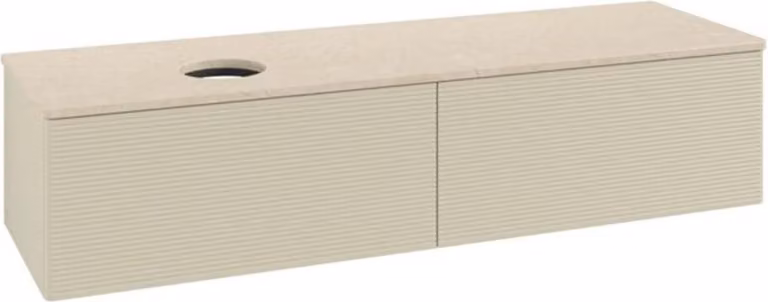 Mobile V&B con struttura frontale - illuminazione Antao 160x50cm, WBP-colore botti., si Gr m Lac