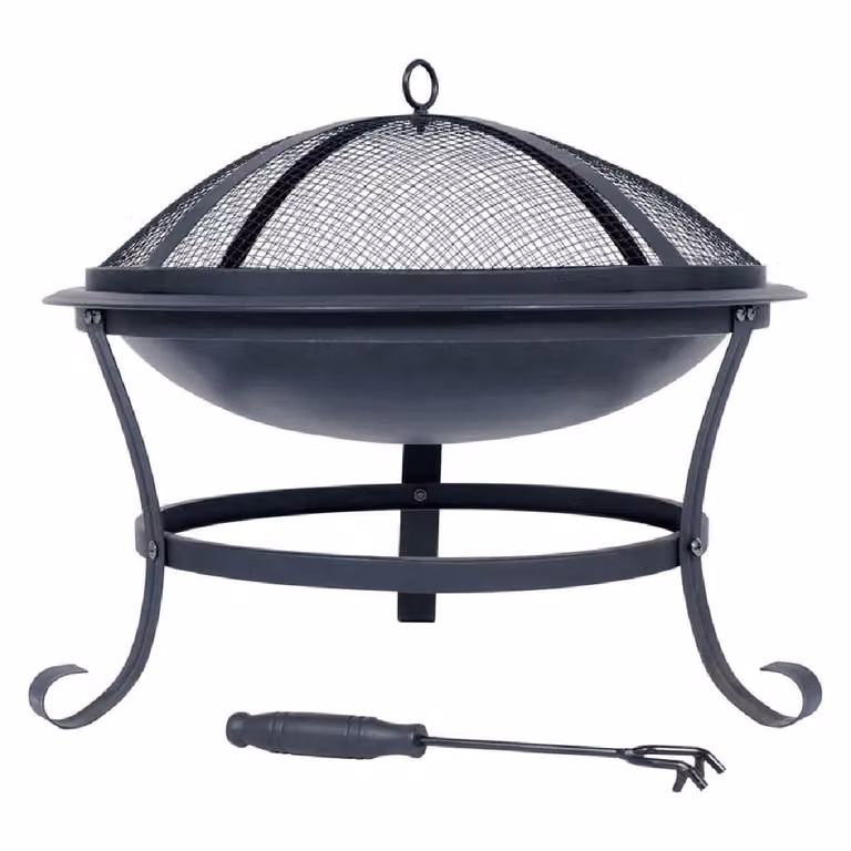 Ciotola da fuoco RedFire Atlanta in acciaio nero 51 cm 85014