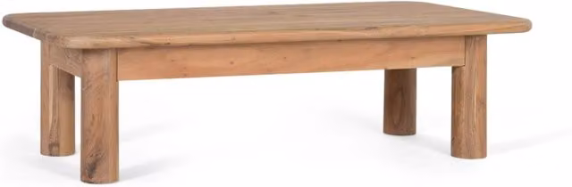 Tavolino rettangolare in legno massello di acacia
