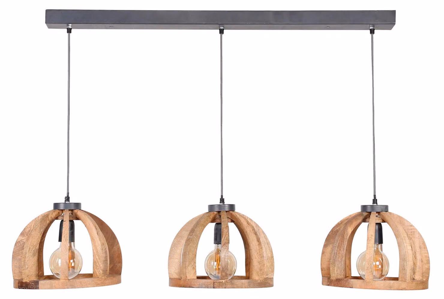 FURNLUX Lampada da soffitto Orba Nero e Marrone Sabbia 120 cm / Colore principale: Marrone / Dimensioni: 120 x 150 x 30 cm
