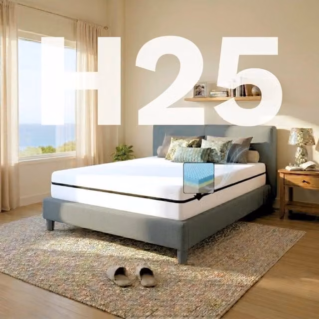 Materasso Singolo Comfy Line in Memory Foam Ortopedico a 7 Zone con Rivestimento in Cotone Bianco L: 80 cm, P: 190 cm, H: 25 cm