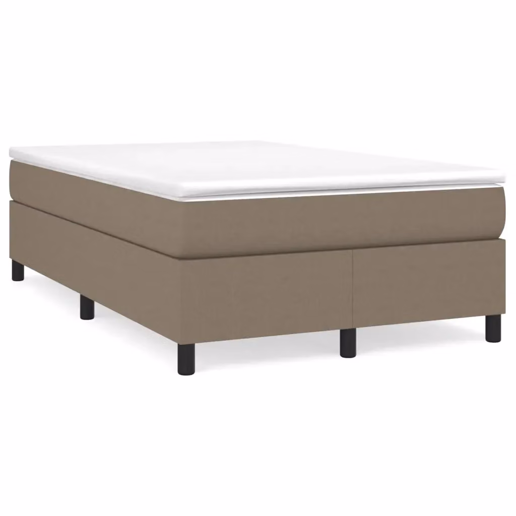 Struttura Letto Imbottita vidaXL in Tessuto Beige con Doghe a Rete Curva L/P/H: 120 x 200 x 35 cm – 2
