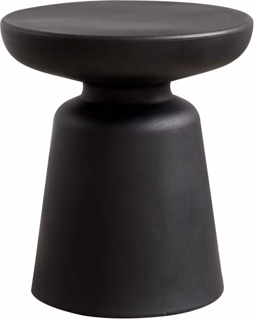 Tavolino/consolle rotondo diametro 44 x 40 cm plastica nera 03_0010832