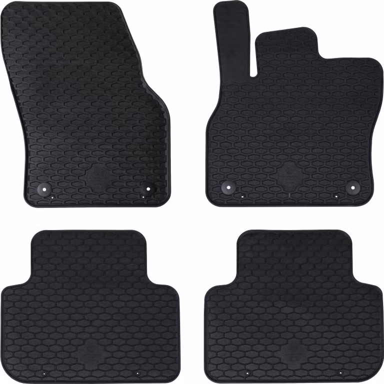 Tappetino per Auto 4 pcs Nero adatto per Audi Q3 2019-2025