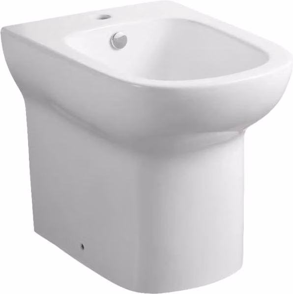 Bidet da parete in ceramica bianca Ambrosia LINPH L: 54 cm, P: 38 cm – 1