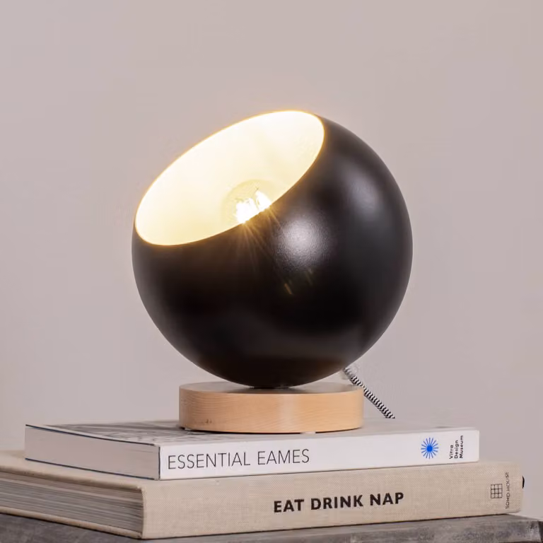 Lampada da comodino Arvid Lamkur, Nero, Soggiorno / Sala da pranzo, Metallo, Scandinavo, Lampada da tavolo