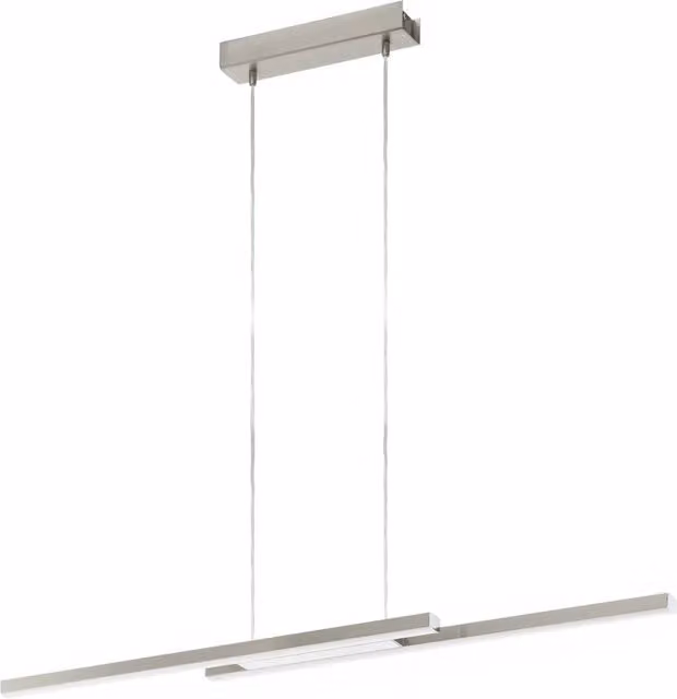 Lampadario Contemporaneo Fraioli-Z Alluminio Nichel 2 Luci Led 17W 4800Lm