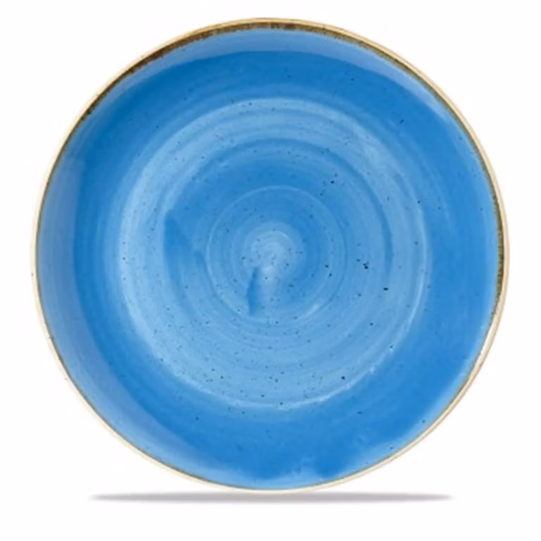 Piatto fondo in porcellana blu stone, diam. 25cm, 12 pezzi