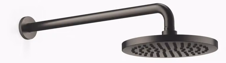 Doccia da incasso, 450 mm, 220 mm, finitura platino scuro