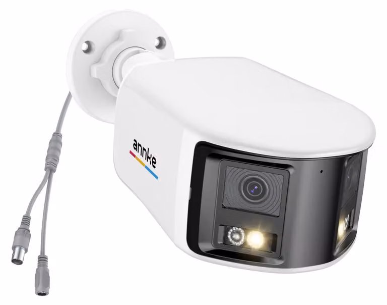Telecamera di sicurezza, risoluzione 3K, visuale panoramica a 180°, 1 unità