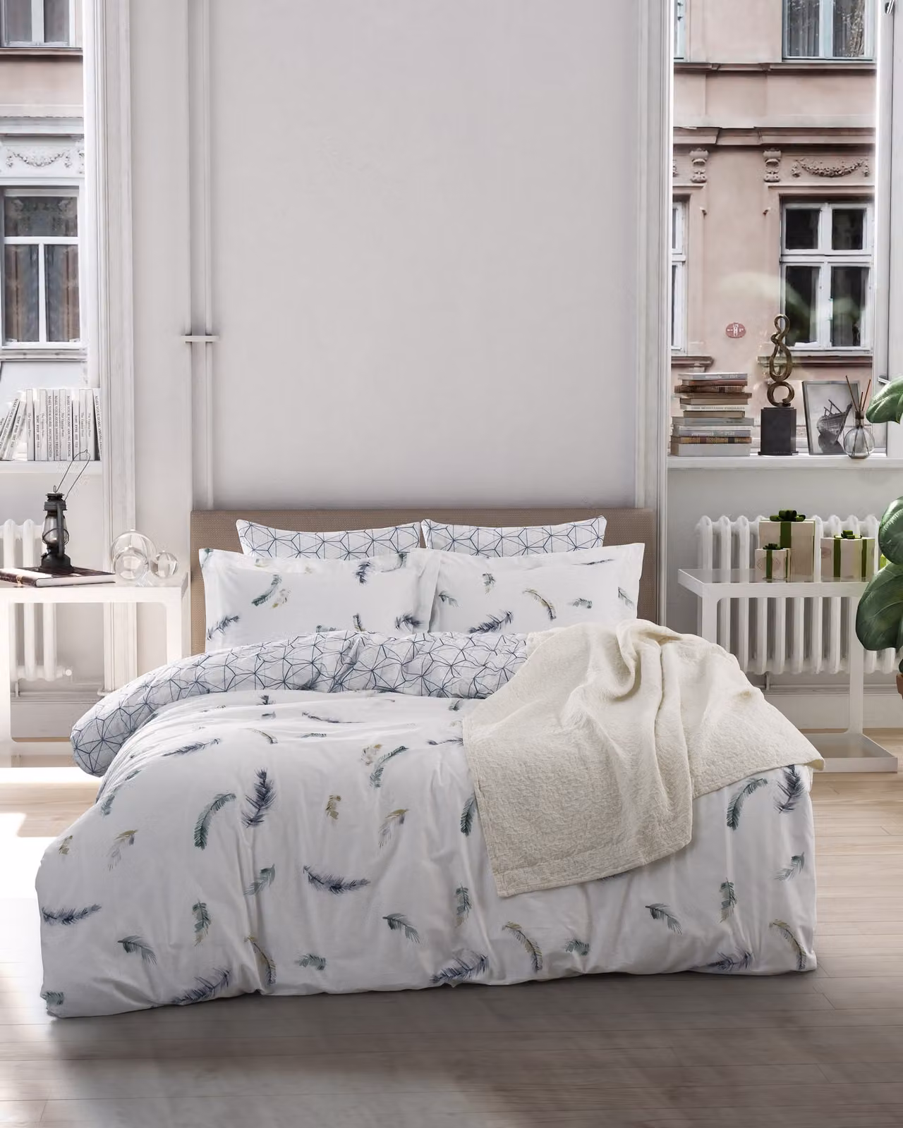 L'Essentiel Linge de Maison, Paradise- TRK3222, Bianco, Copripiumini, 100% cotone rinforzato
