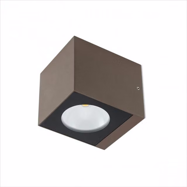 Applique da esterno LED Redo Group Teko con luce up/down in alluminio e vetro per giardino
