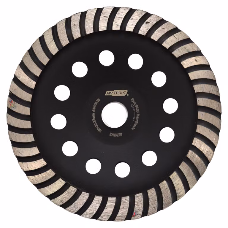 AWTOOLS DISCO DIAMANTATO PER LA LEVIGATURA DEL CALCESTRUZZO TURBO / 180 mm
