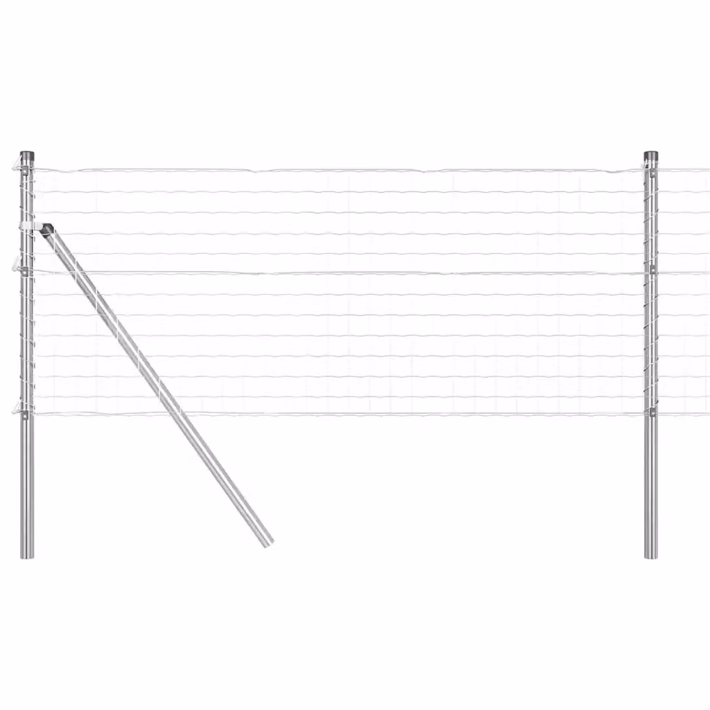 Fissaggio a terra Euro per recinzione da esterno Videx in acciaio zincato argento, forma tonda, L/P/H: 80,0 x 50,0 x 27,0 cm – 2
