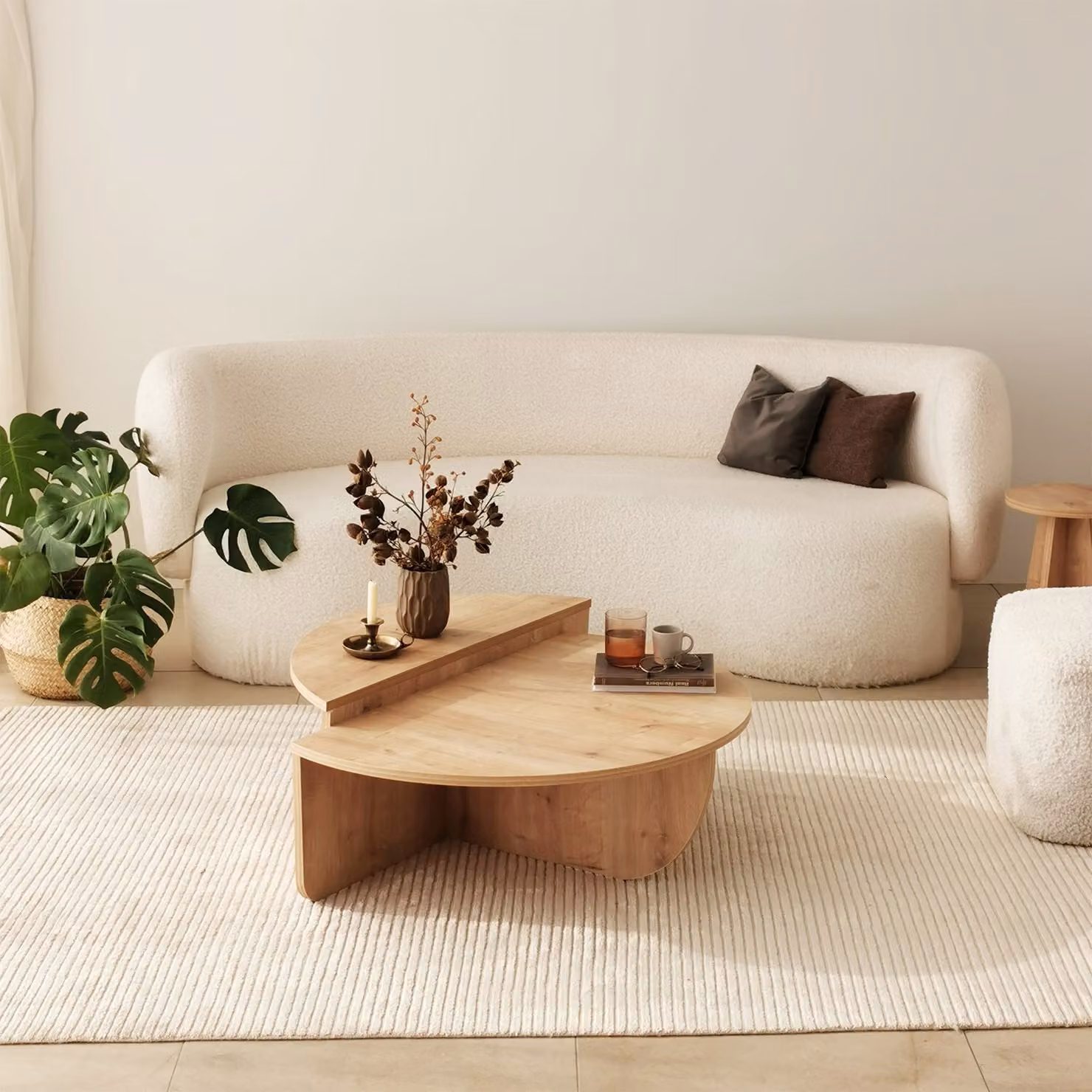 Skye Decor, Podium - Sapphire Oak, Couchtische, Saphir-Eiche, 90 x 30 x 60 cm