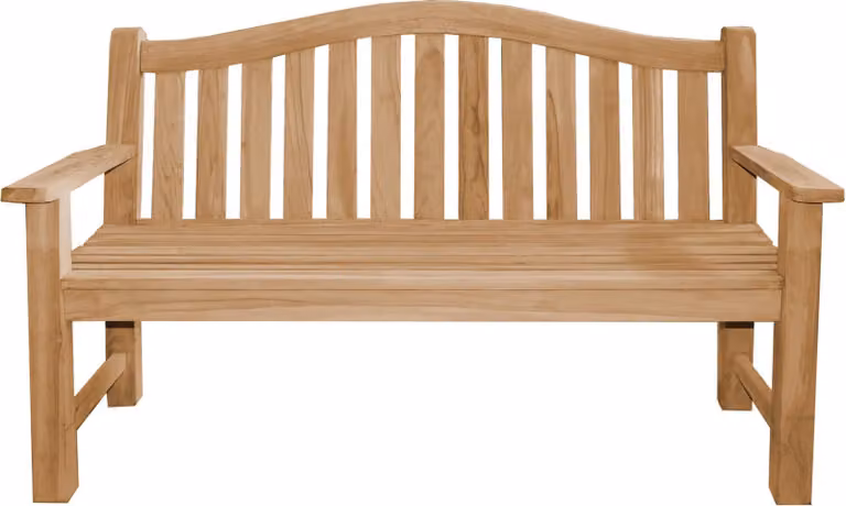 Gartenbank Teakholz Extra Stark Catania 150cm Massivholz Wetterfest