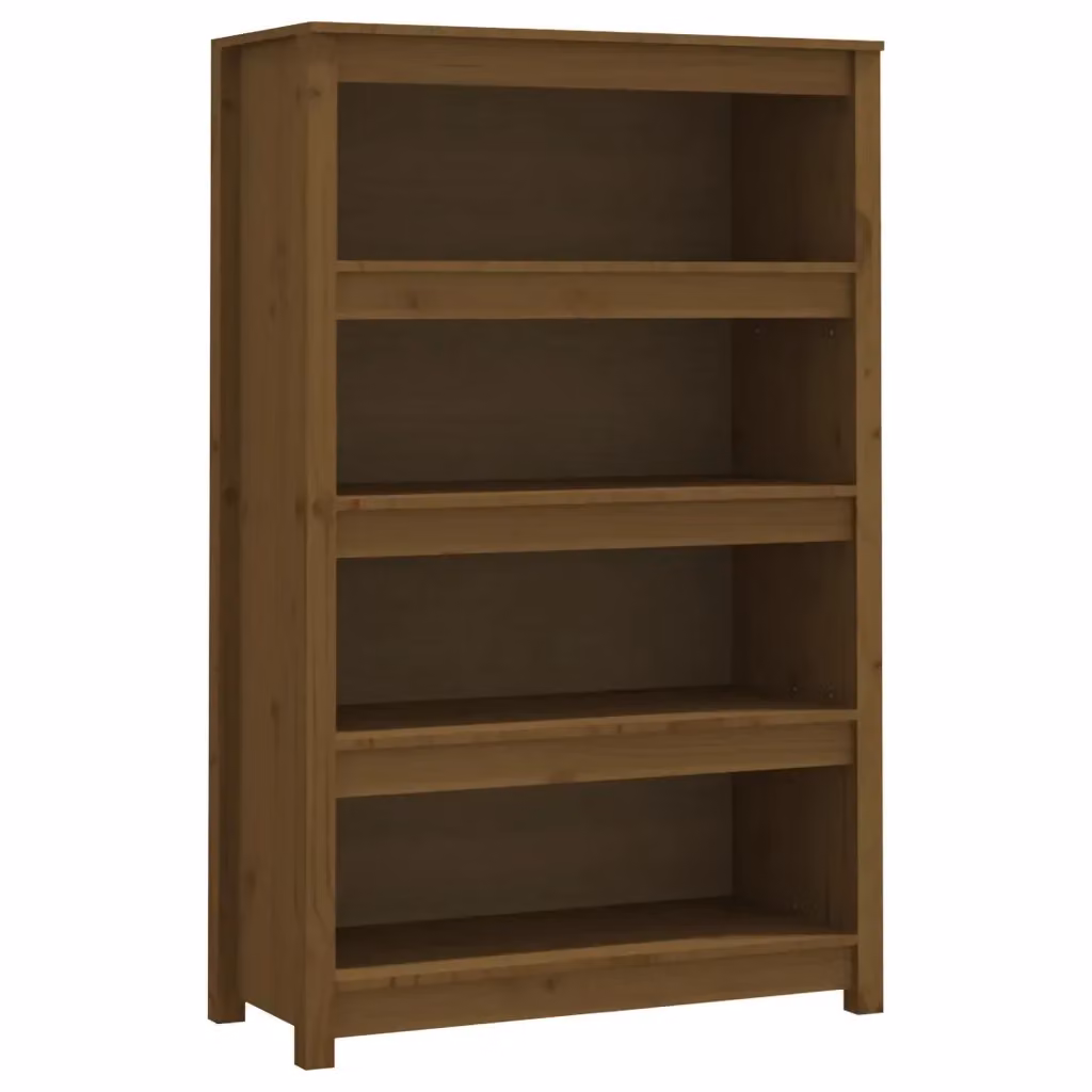 Libreria Design Mania in legno massello di pino marrone ambra, L 80 cm, P 35 cm, H 126 cm – 2