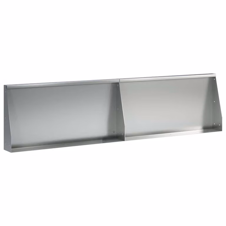 Set di 2 pezzi di aiuole rialzate vidaXL in acciaio zincato color argento, L: 80 cm, P: 40 cm, H: 12 cm