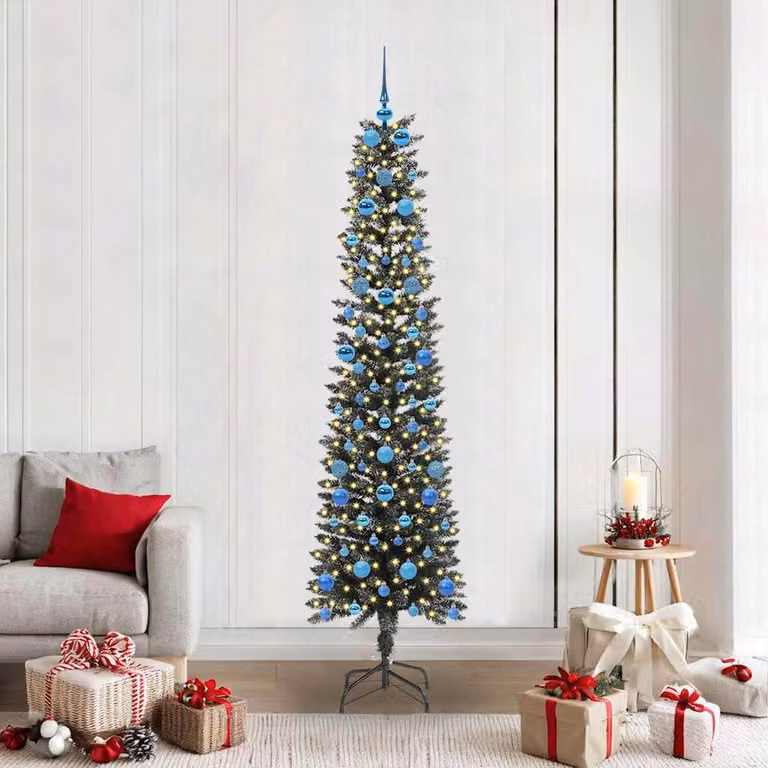 Maison Exclusive - Albero di Natale artificiale con 300 LED e supporto, verde, 210 cm