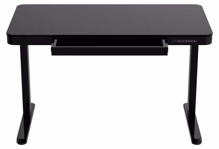 Scrivania regolabile in altezza Lykke 120x60 cm Polar, nera