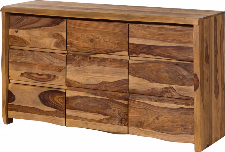MASSIVMOEBEL24 | Credenza in legno di sheesham 146x45x80 laccato naturale / sabbiato PURE SHEESHAM #216