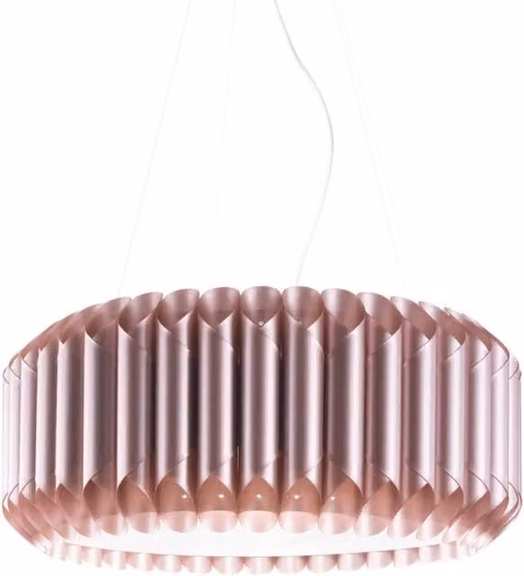Sospensioni 3 Luci Pink Metal in Metallo Cromato cm. 60 x 31h