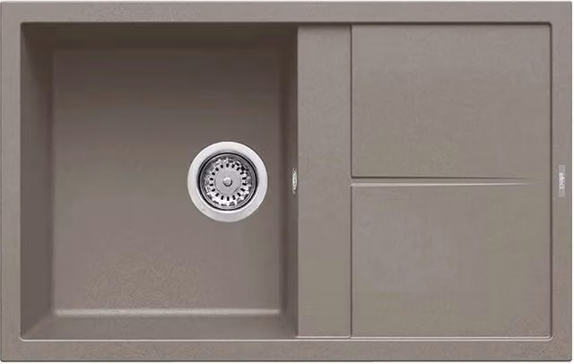 Lavello Elleci Incasso 1 vasca 79x50 Unico 300 Keratek Plus Grigio Dove Grey LKU30093