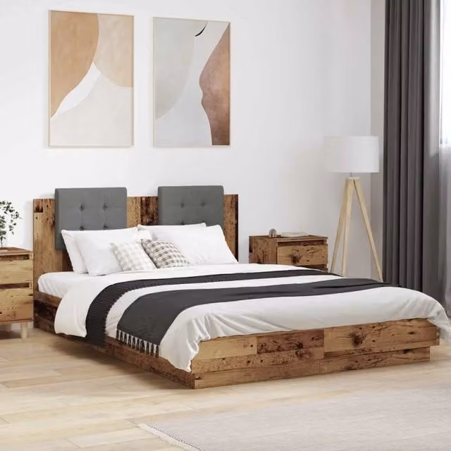 Struttura letto con testata Legno vecchio 150 x 200 cm 3416340
