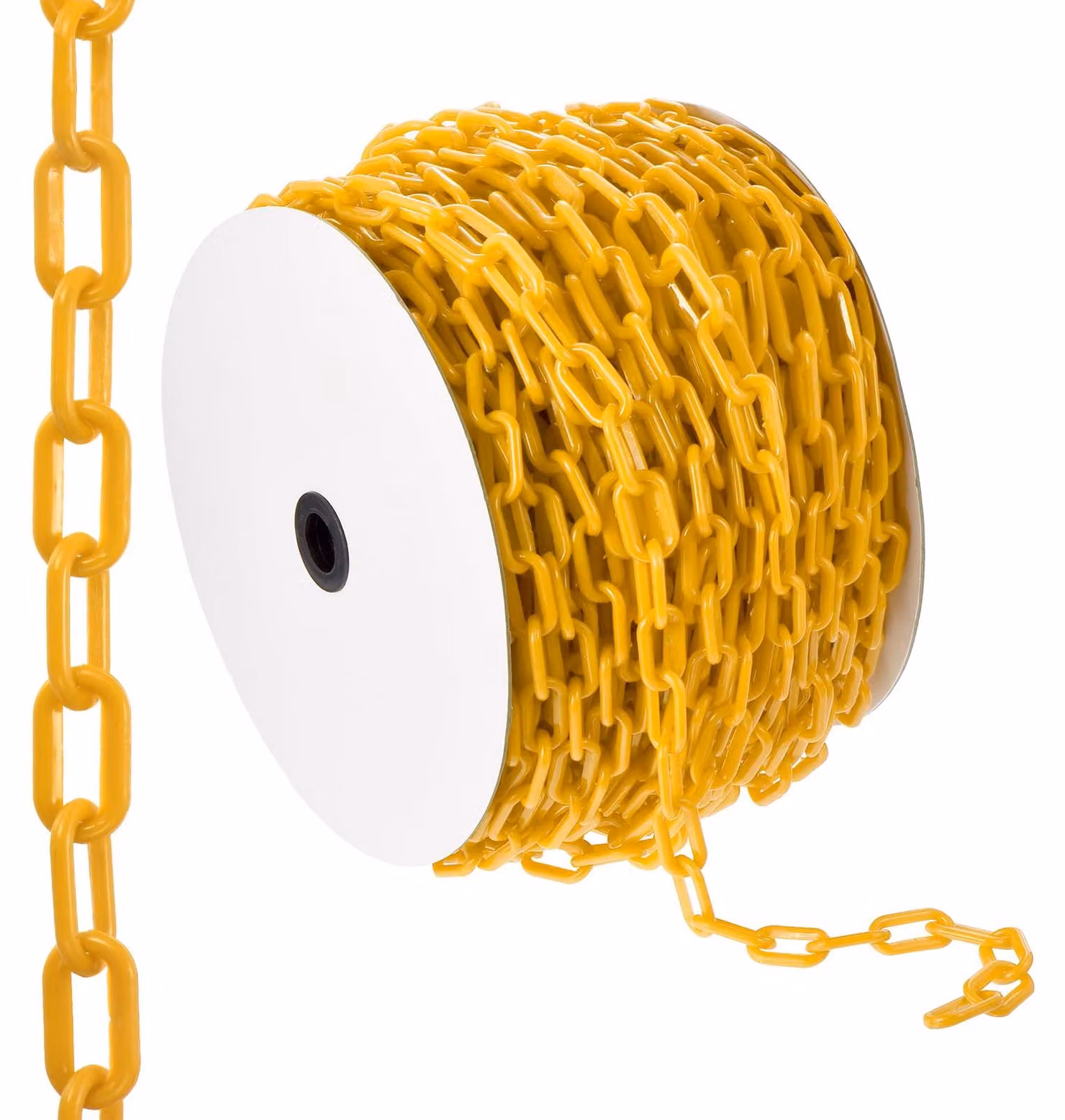 Catena di delimitazione, lunghezza 61 metri, colore giallo, materiale polipropilene, diametro 6 mm, per il controllo di folle