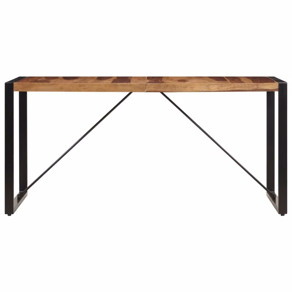 Tavolo da Pranzo 140x70x75 cm in Legno Massello di Acacia