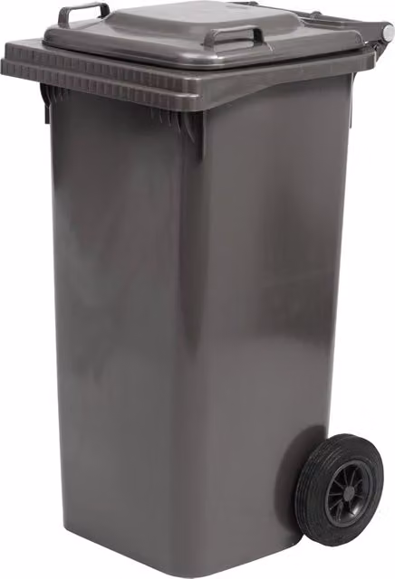 Bidone quadro per differenziata Ics in plastica, colore grigio, L 72 cm x P 58 cm x H 106 cm