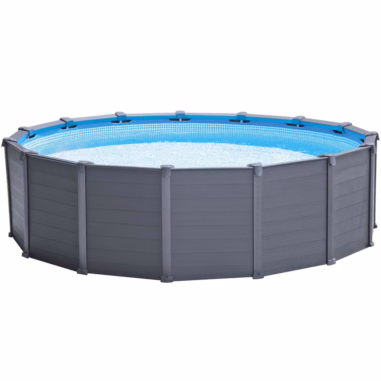 INTEX set per piscina Pannello grigio grafite 478×124 cm