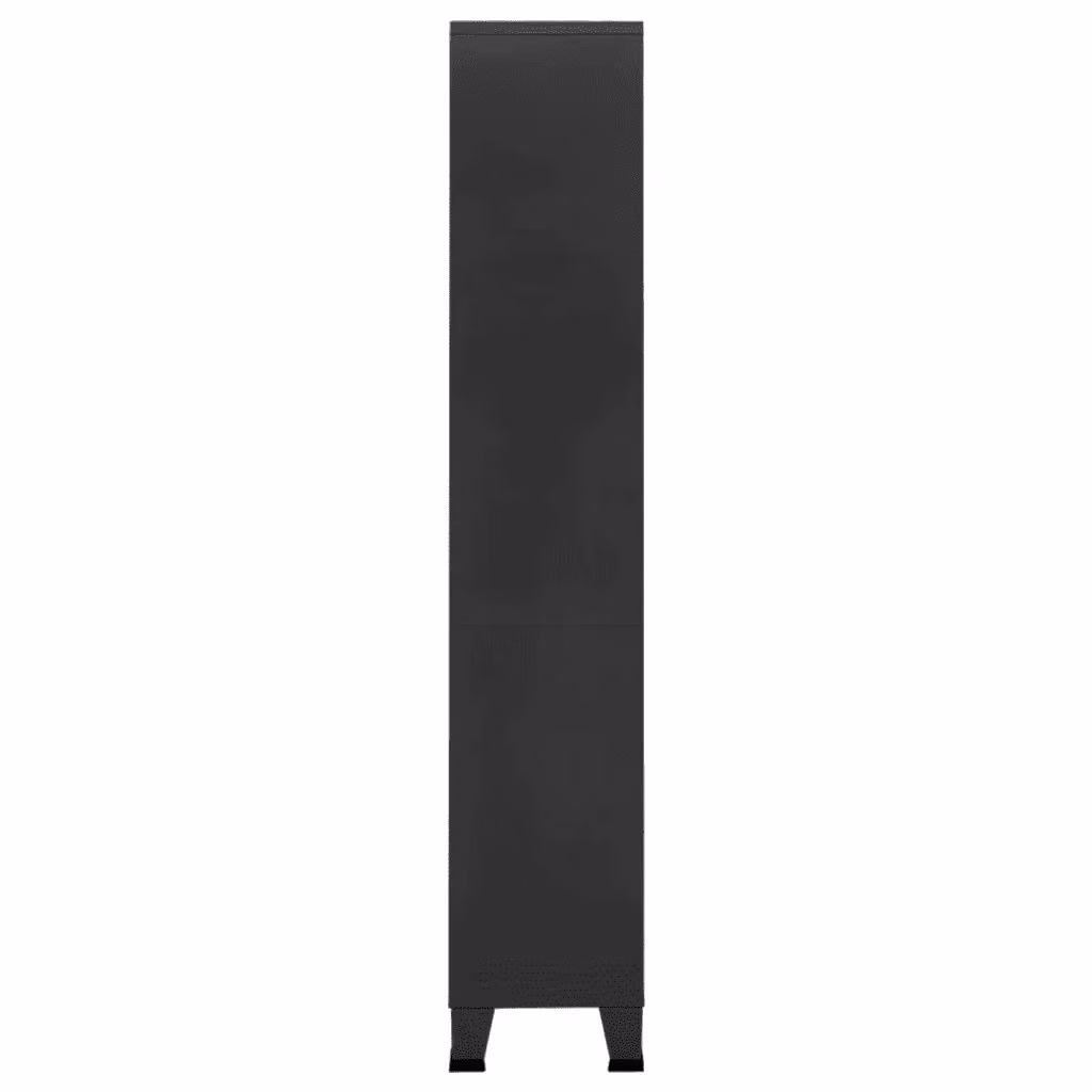 Libreria Industriale vidaXL in Metallo Antracite Opaco L: 80 cm, P: 32 cm, H: 180 cm – 2