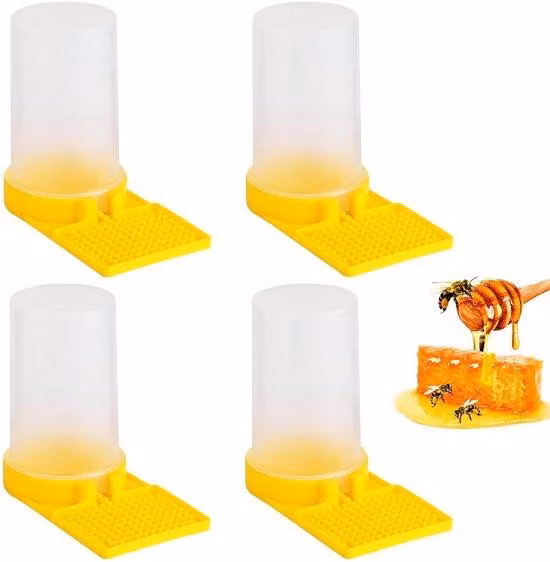Kit per la realizzazione di un «hotel per api» da giardino - 4 pezzi: sistema di distribuzione dell'acqua per api, arnietti, abbeveratoio in plastica per api, accessori per api