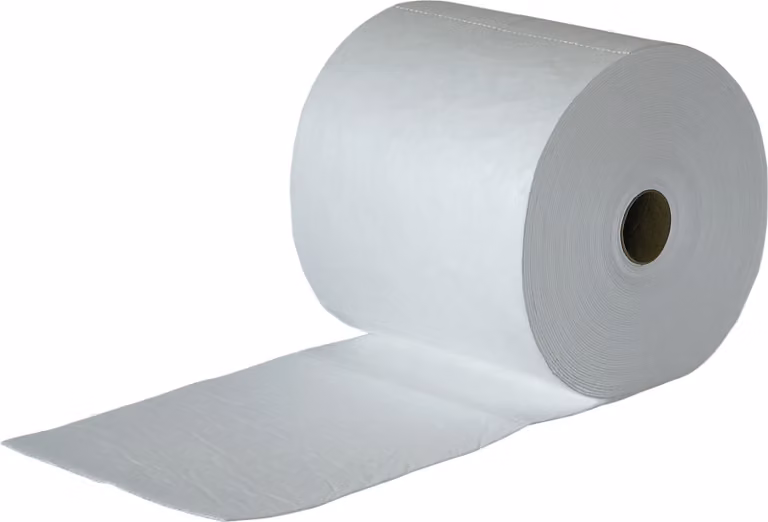 Vello per legare l'olio bianco L.380mm L.43m lega max.79l/VE perforato a croce