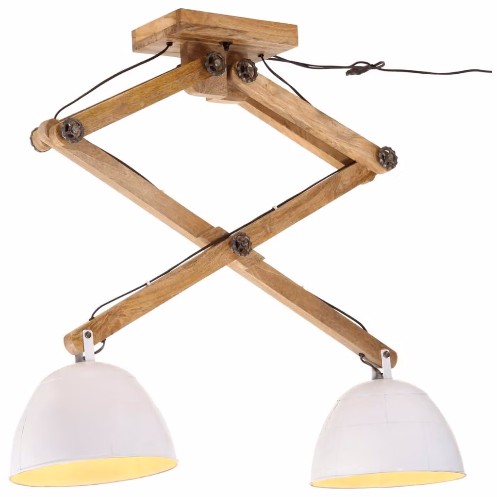vidaXL Plafoniera 25 W Bianco 29x18x85 cm E27