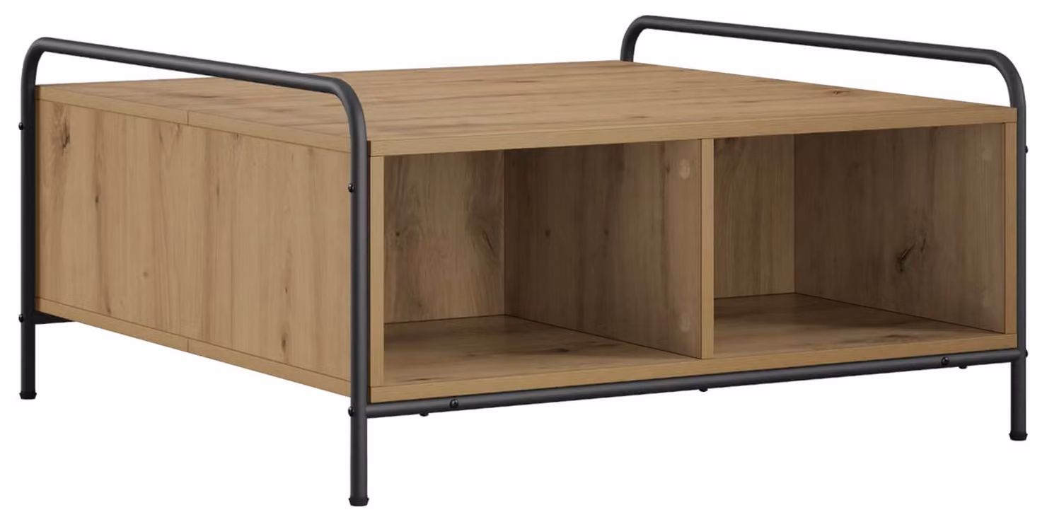 Tavolino da caffè in legno effetto "Artisan Oak", dimensioni 50 x 49 x 41 cm. Materiale: legno composito