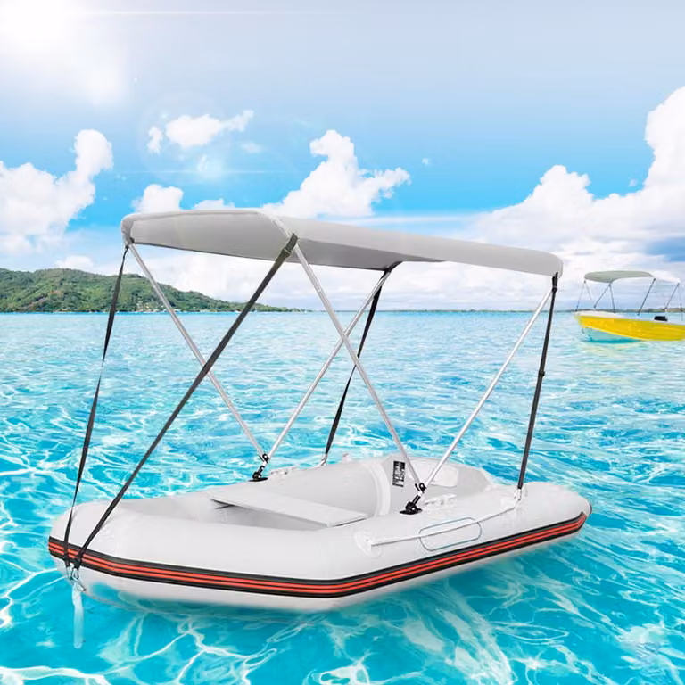 Copertura Bimini top, impermeabile, resistente ai raggi UV, per kayak, barca, tettuccio, tenda da sole, protezione solare