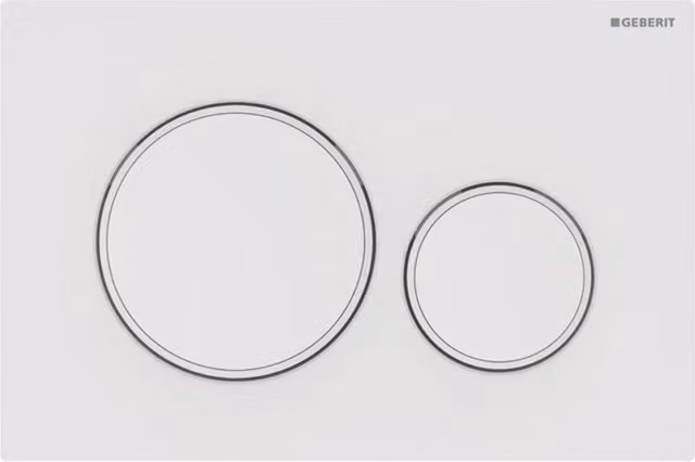 Placca per scarico a due tasti Geberit Modello Sigma 20 Bianco Opaco