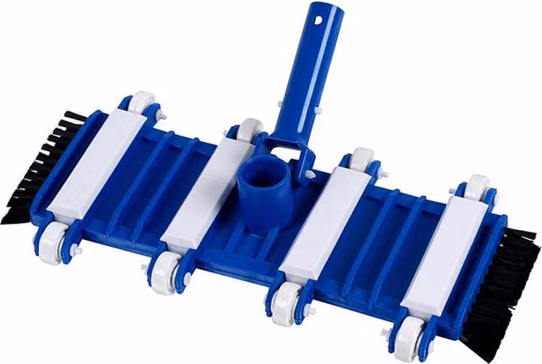 Aspiratore manuale per vasche in cemento con spazzole laterali 33,5 cm