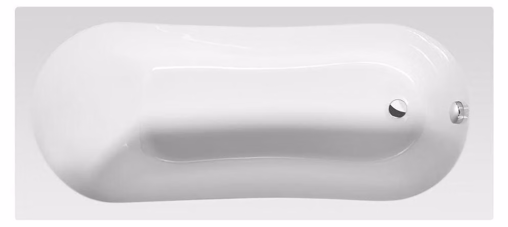 Vasca JIZERA 160 x 70 x 39 cm senza piedini, bianco