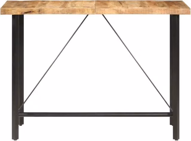 Tavolo da Bar 150x70x107 cm in Legno Ruvido di Mango 286612