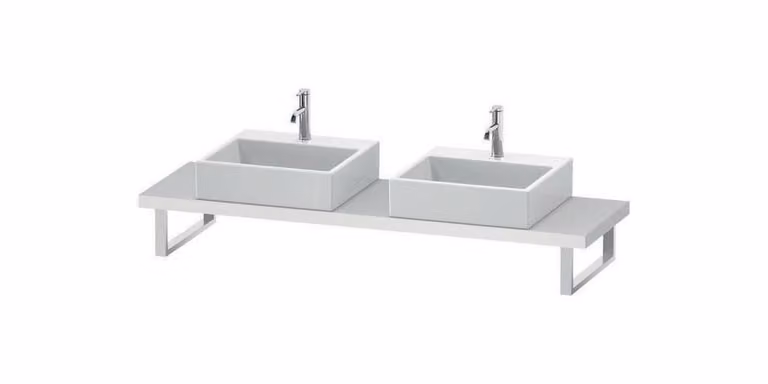 Console DURASTYLE 45 mm di spessore 2 fori 480 bianco opaco bianco opaco