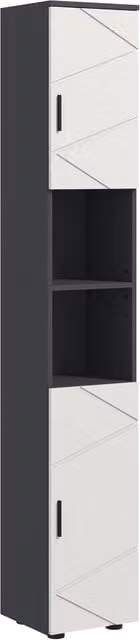Colonna Bagno ¨C Minimal ¨C Grigio, Truciolato, 30x30x183 cm