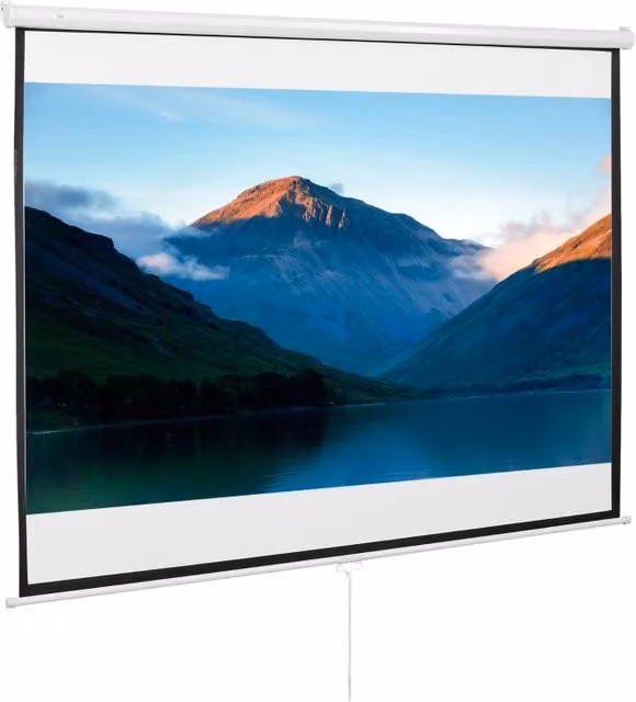 Schermo per proiettore 203 x 152 cm (100 pollici) 4:3/16:9 Schermo di proiezione manuale per home cinema