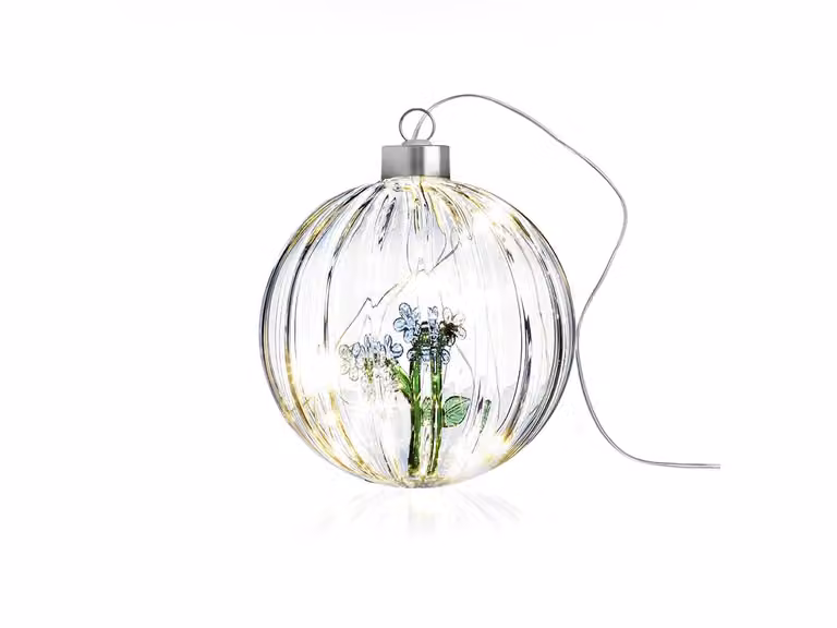 Botanica Palla di Natale Lampada Fiore Blu