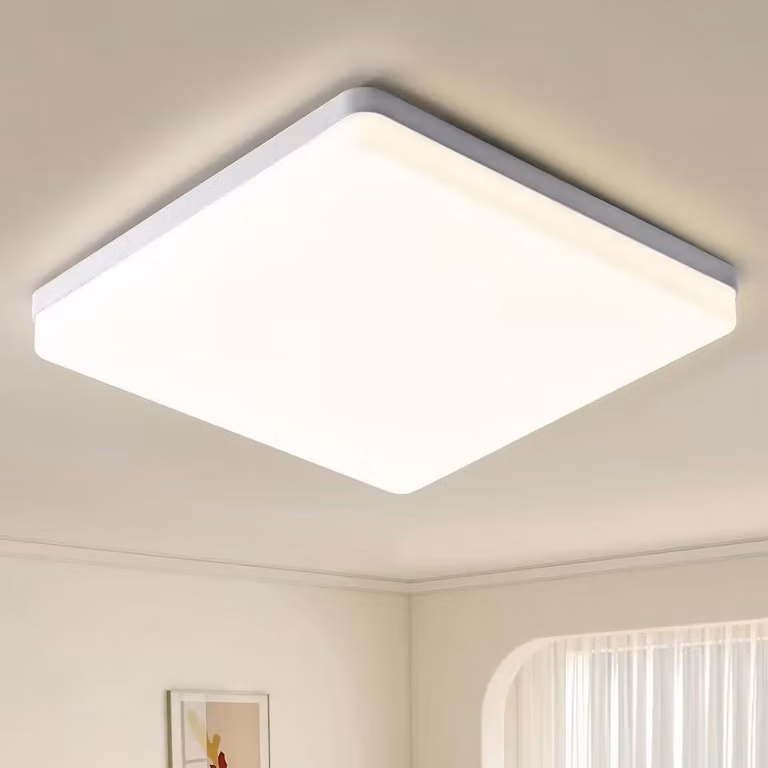 Lampada da soffitto LED, serie "Deckenleuchte", 48W, grado di protezione IP44, forma quadrata, luce bianca naturale (4500K), dimensioni 30cm
