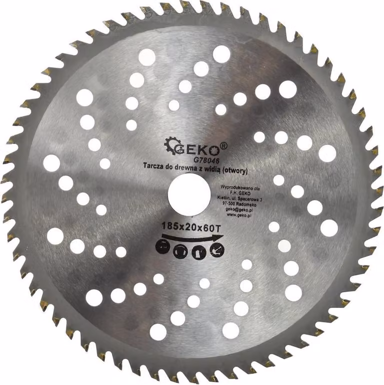 Lama per legno 185X20X60T (fori)